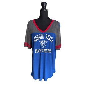 Colosseum Georgia State Panthers Women's V-Neck Lightweight Tee Shirt XXL NWOT